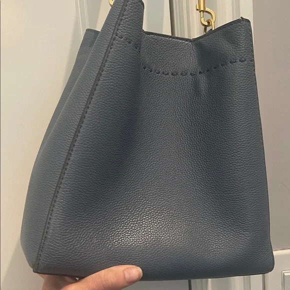 Tory Burch Blue Leather Shoulder Bag - Picture 5 of 8